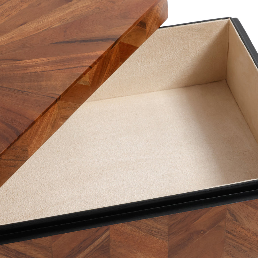 Chevron Wood Box