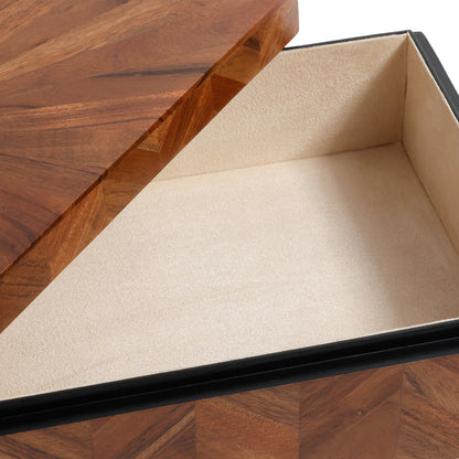 Chevron Wood Box