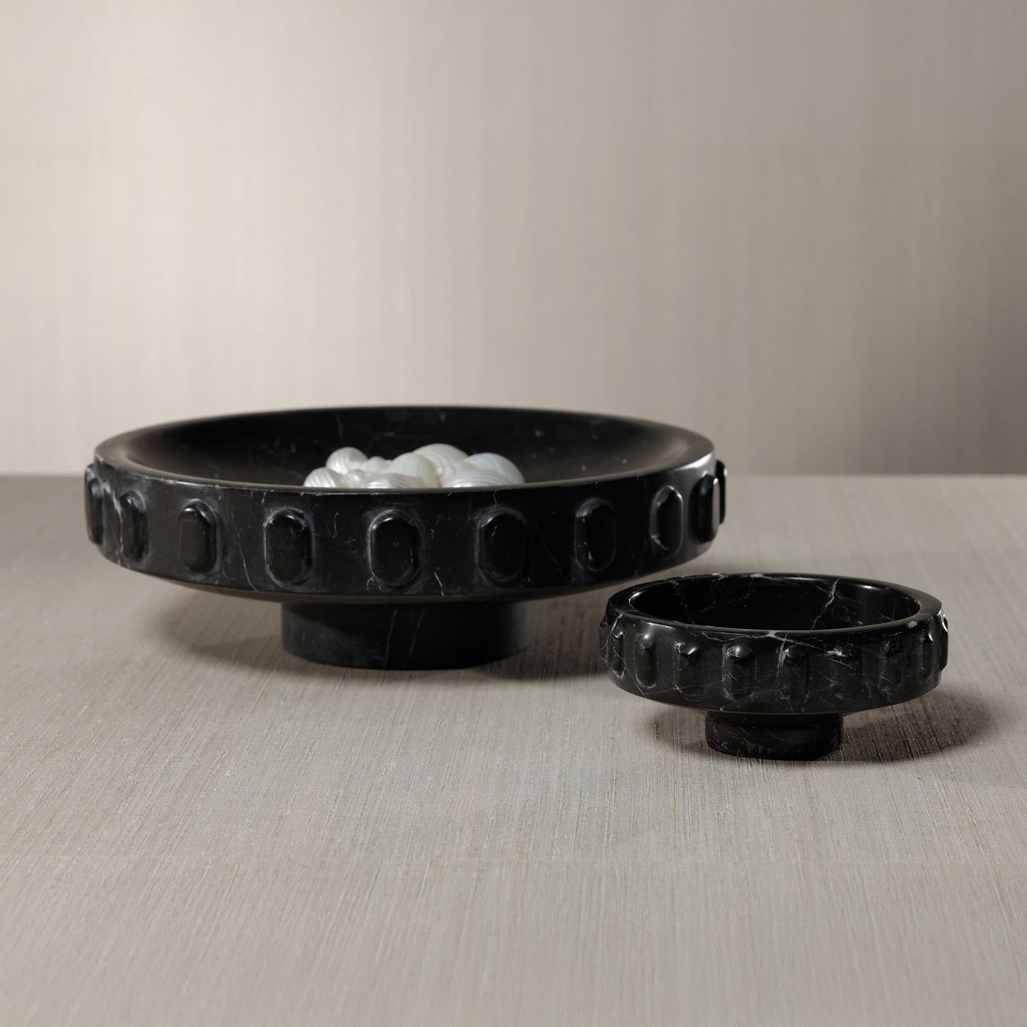 Marbella Bowl - Black Marquina