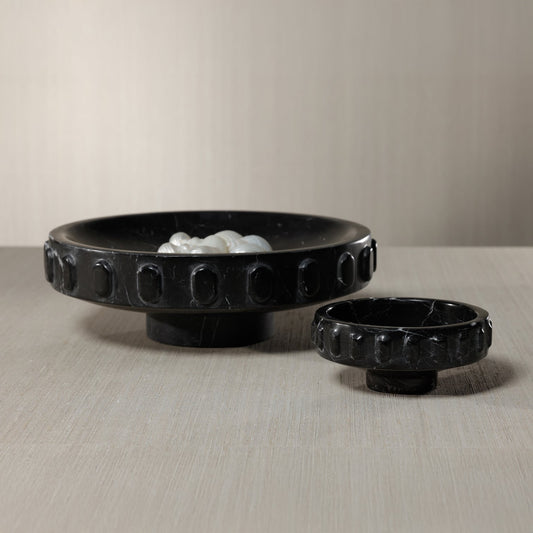 Marbella Bowl - Black Marquina