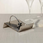Sleek Cocktail Napkin Holder - Polished Nickel - CARLYLE AVENUE