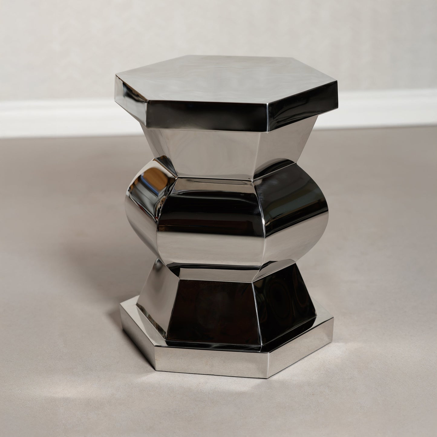 Peninsula Polished Side Table