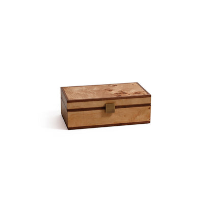 Linea Heritage Burl Veneer Jewelry Box