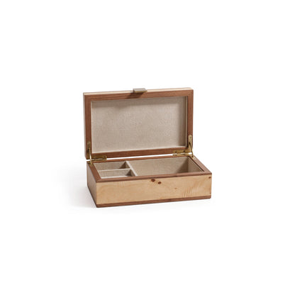 Linea Heritage Burl Veneer Jewelry Box