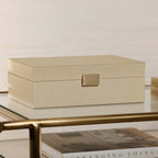 Linea Light Natural Raffia Jewelry Box