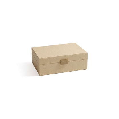 Linea Light Natural Raffia Jewelry Box