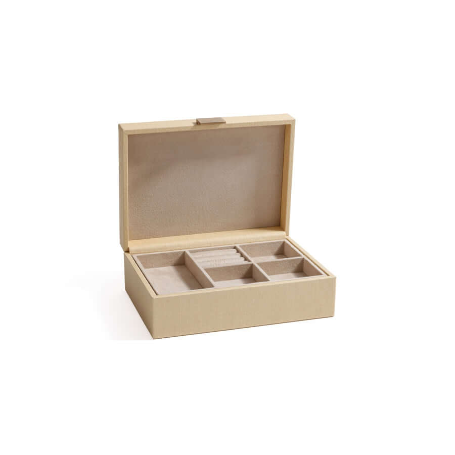 Linea Light Natural Raffia Jewelry Box