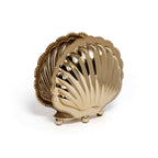 Cap Ferrat napkin holder, gold, fan-shell detail