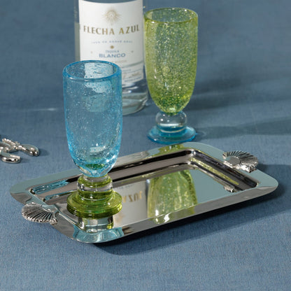 Cap Ferrat Fan Shell Design Serving Tray - Tray by Carlyle Avenue