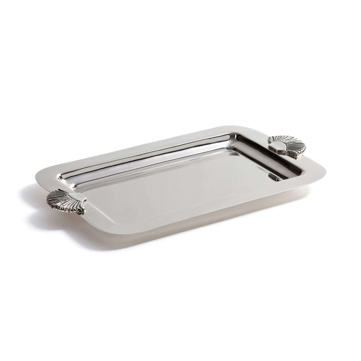 Cap Ferrat Fan Shell Design Serving Tray - Tray by Carlyle Avenue