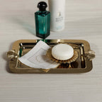 Cap Ferrat Fan Shell Design Serving Tray - Tray by Carlyle Avenue