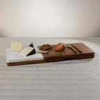 Marble & Mango Wood Charcuterie Board with Serving Tool Set