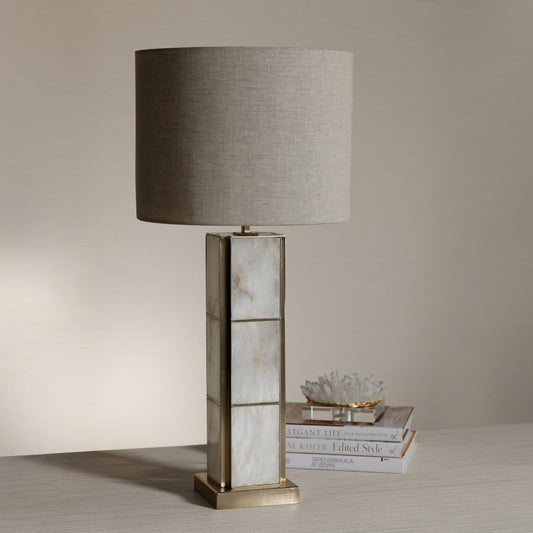 Golden Shore Alabaster Table Lamp
