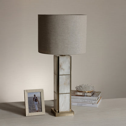 Golden Shore Alabaster Table Lamp