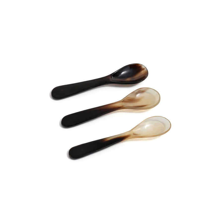 Horn Condiment / Caviar Spoon — Set of 4