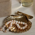 Raw Gold Sanibel Shell Tray, Set of 2