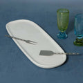 Oval Marble Serving Tray - White - Trays by Carlyle Avenue