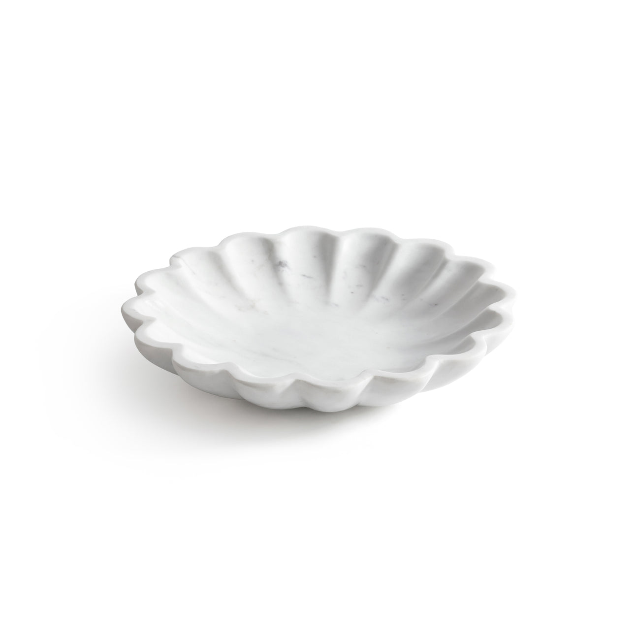 Scallop Flower Marble Bowl