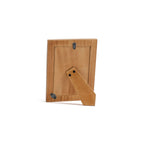 Back view of Nubia White Bone Ribbed Photo Frame showcasing its support and attachment features.