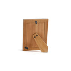 Nubia Black Bone Ribbed Photo Frame back view showcasing its sturdy support and design details.