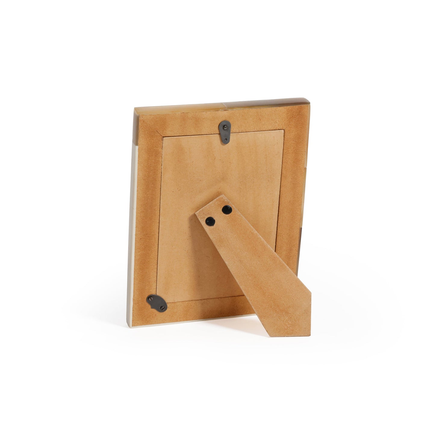 White Horn and Ivory Resin Photo Frame