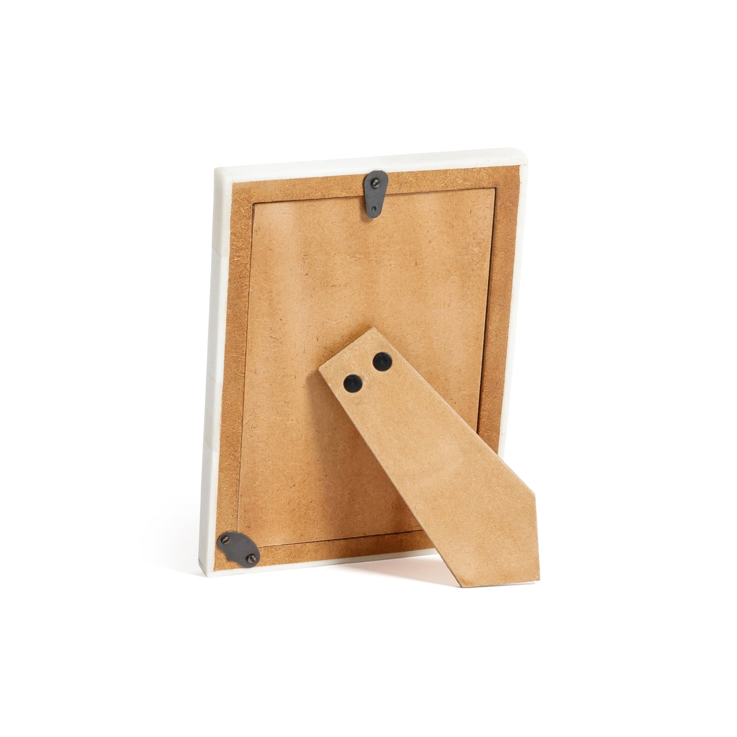 Haven Brown Horn with White Bone Border Photo Frame