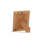 Dune Natural and Bleached White Bone Photo Frame back view showing stand and hanging options.
