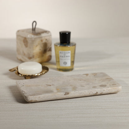 Crema Fossil Marble Bath Collection