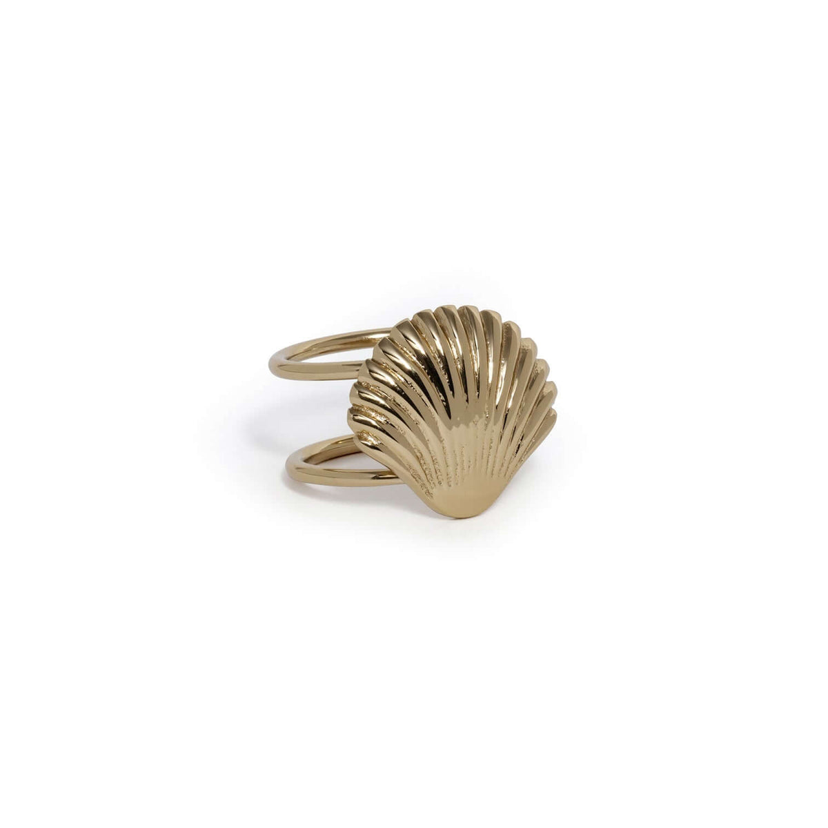Cap Ferrat Fan Shell Napkin Ring - Set of 4 - CARLYLE AVENUE