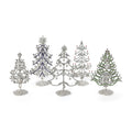 Rhinestone Decorative Trees - 5 Assorted Designs