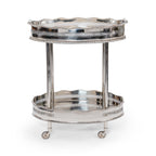 Le Vendôme Brasserie Vintage Nickel Bar / Food Cart and Serving Tray