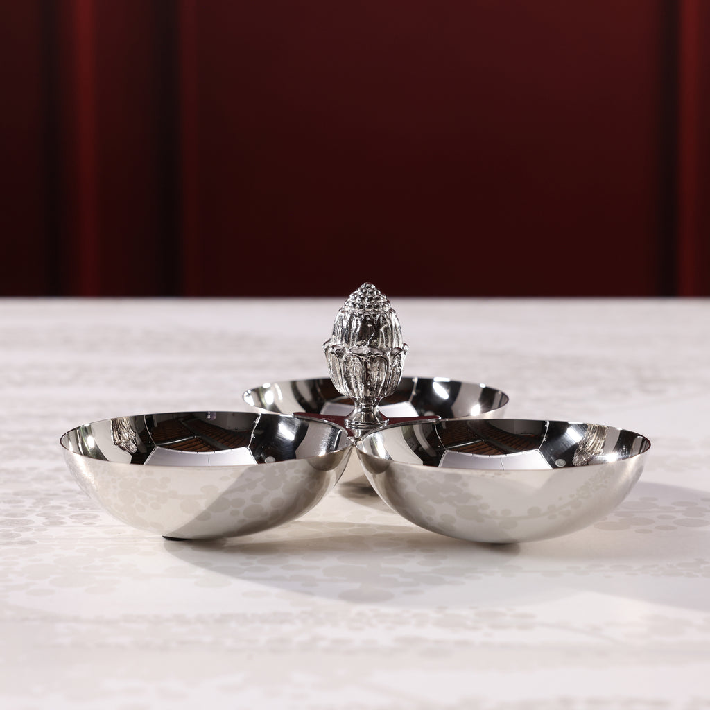 Acorn Trio Condiment Bowl