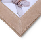 Saint-Gervais Suede Leather Photo Frame