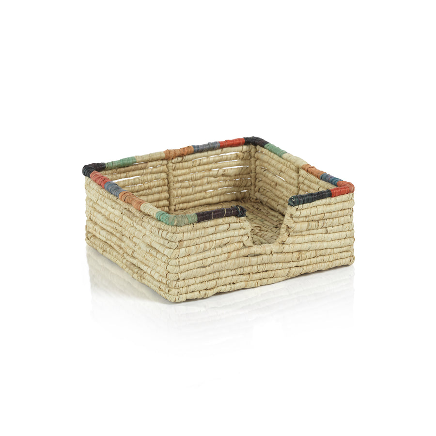 Tropezina Coiled Raffia Napkin Holder