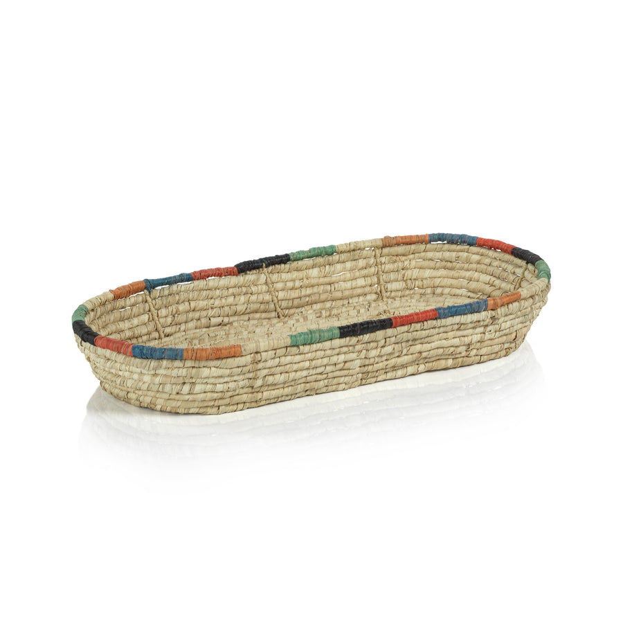 Tropezina Coiled Raffia Set of 2 Oval Baskets