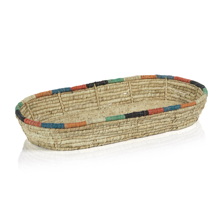 Tropezina Coiled Raffia Set of 2 Oval Baskets