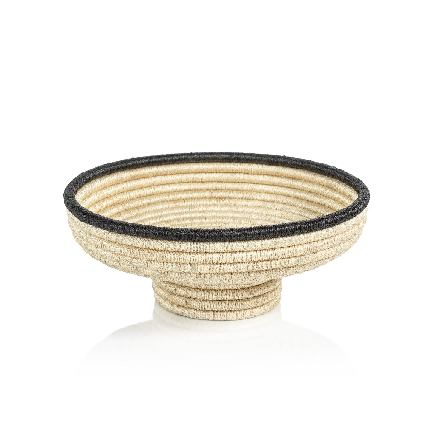 Martigues Coiled Abaca Footed Bowl - Small