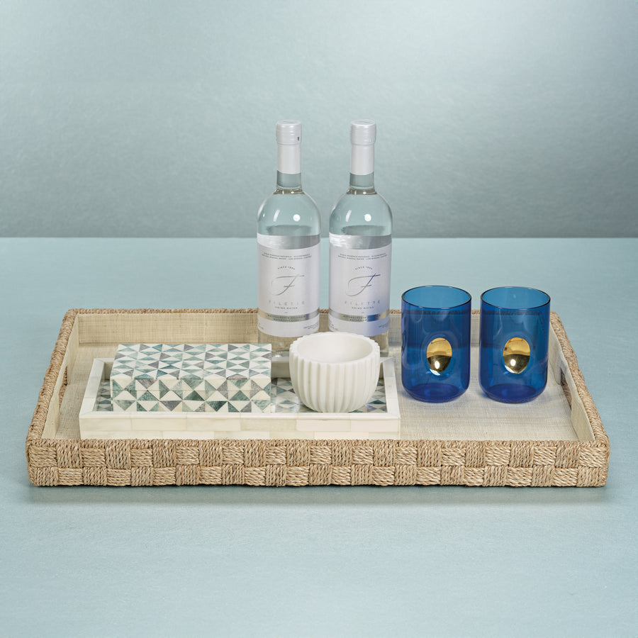 Abaca Rope Serving Tray - Tray by Carlyle Avenue