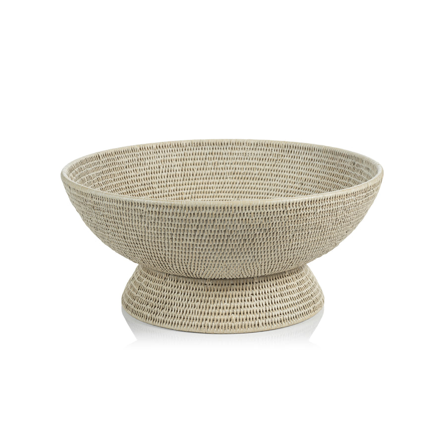 Lulu Large Rattan Footed Bowl