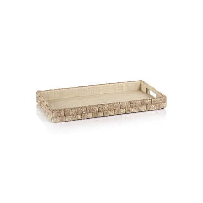 Abaca Rope Serving Tray - Medium - Decorative Trays by Carlyle Avenue