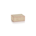Lulu Natural Fiber Raffia Box with Leather Trim - Pink - Boxes by Carlyle Avenue