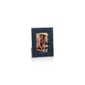 Natural Fiber Raffia Photo Frame - Navy Blue & Ikat - Picture Frames by Carlyle Avenue