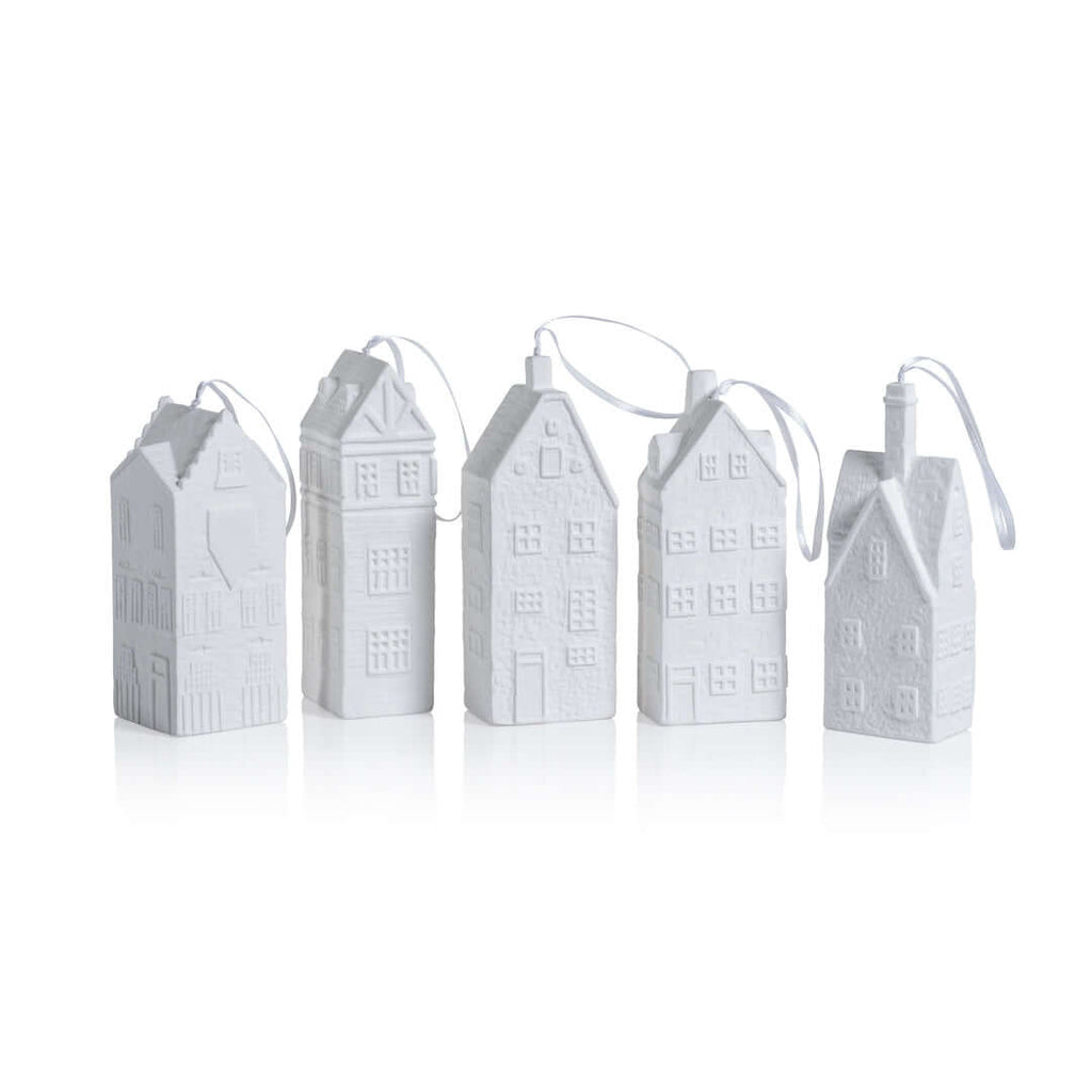 Dutch Canal House Ornaments (single) - Holiday Ornaments by Carlyle Avenue