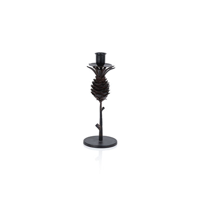 Pine Cone Design Wrought Iron Candle Holder - Candle Holders by Carlyle Avenue