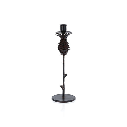 Pine Cone Design Wrought Iron Candle Holder - Candle Holders by Carlyle Avenue