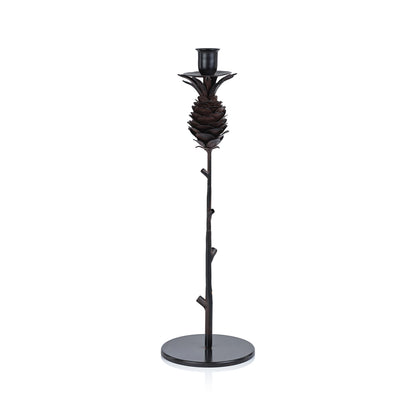 Pine Cone Design Wrought Iron Candle Holder - Candle Holders by Carlyle Avenue