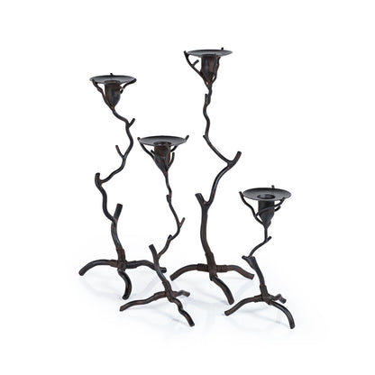 Twig  Design Wrought Iron Candle Holder - Candle Holders by Carlyle Avenue