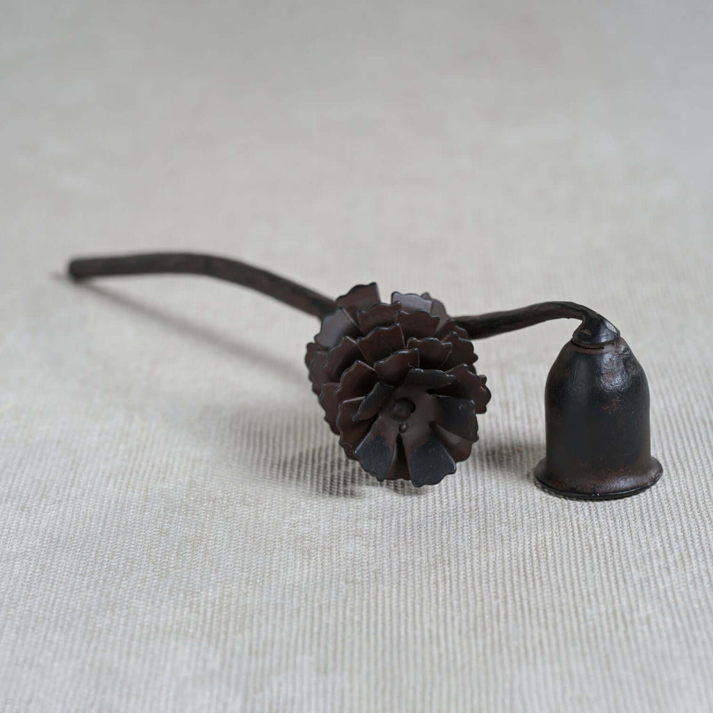 Pine Cone Design Wrought Iron Candle Snuffer - Candle Accessories by Carlyle Avenue