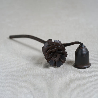 Pine Cone Design Wrought Iron Candle Snuffer - Candle Accessories by Carlyle Avenue