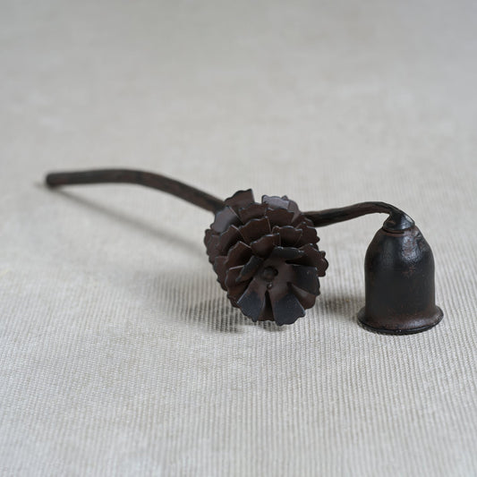 Pine Cone Design Wrought Iron Candle Snuffer